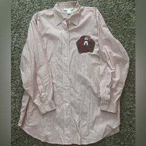 Preston & York (Men’s) Appliquéd Shirt with Dog Detail